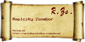 Repiczky Zsombor névjegykártya