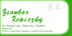 zsombor repiczky business card